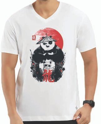Kung Fu Panda V Neck T-Shirt