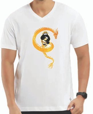 Kung Fu Panda V Neck T-Shirt