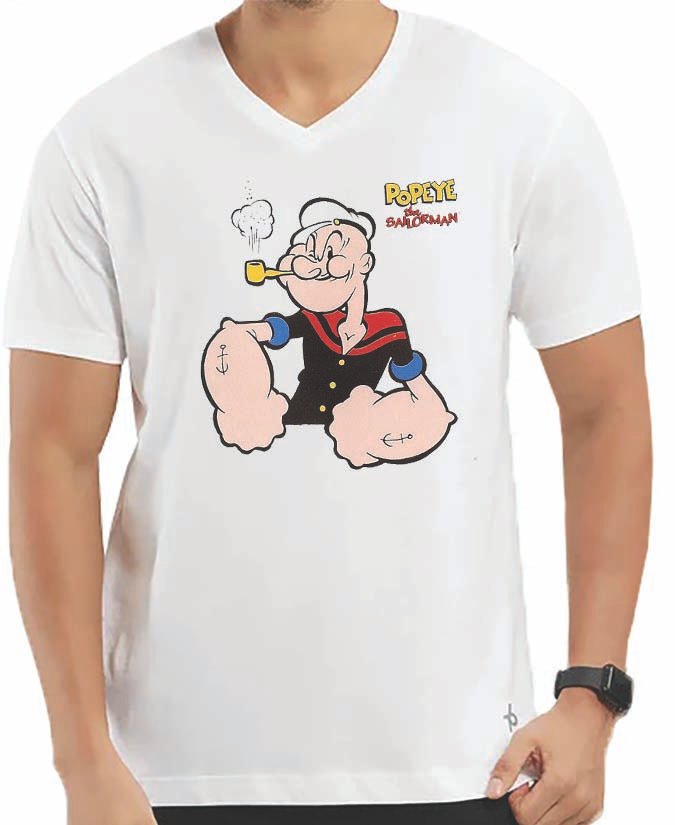 Popeye V Neck T-Shirt
