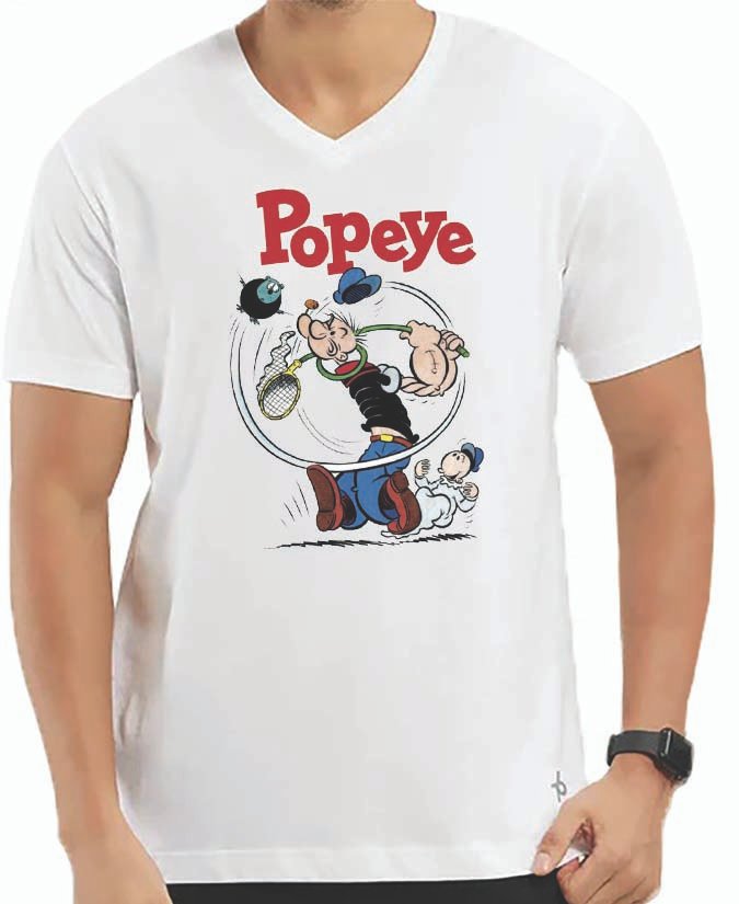 Popeye V Neck T-Shirt