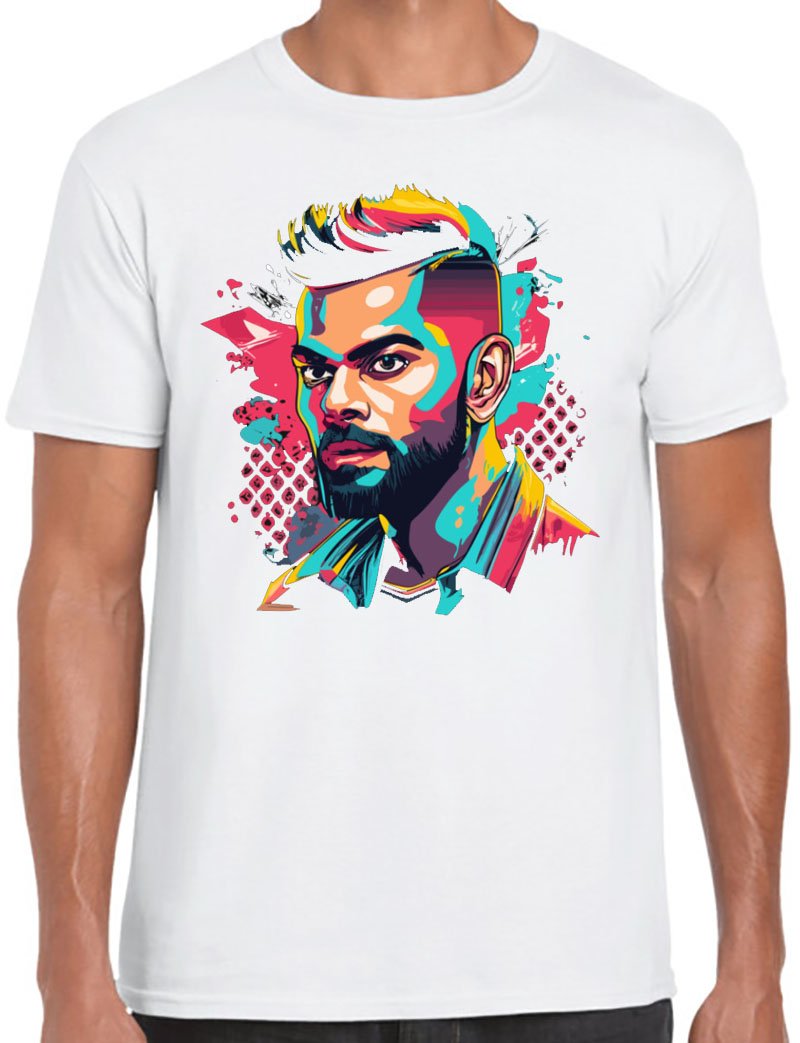 Virat Kohli White T-Shirt