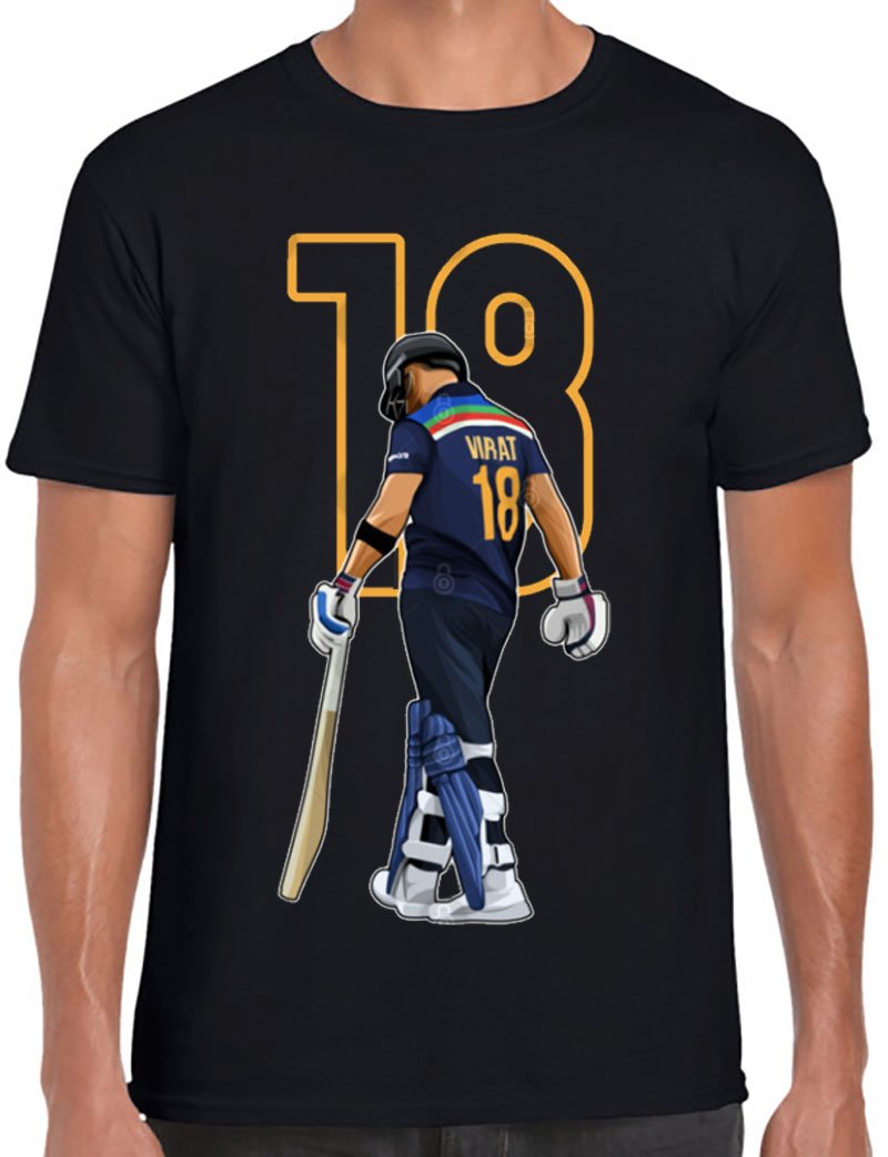 Virat Kohli India #18 Number T-Shirt