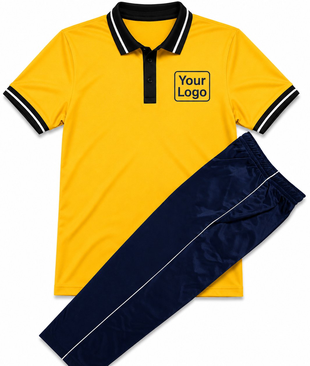 Custom Logo School Uniform Kit — Polo T-Shirt + Track Pant - Image 4