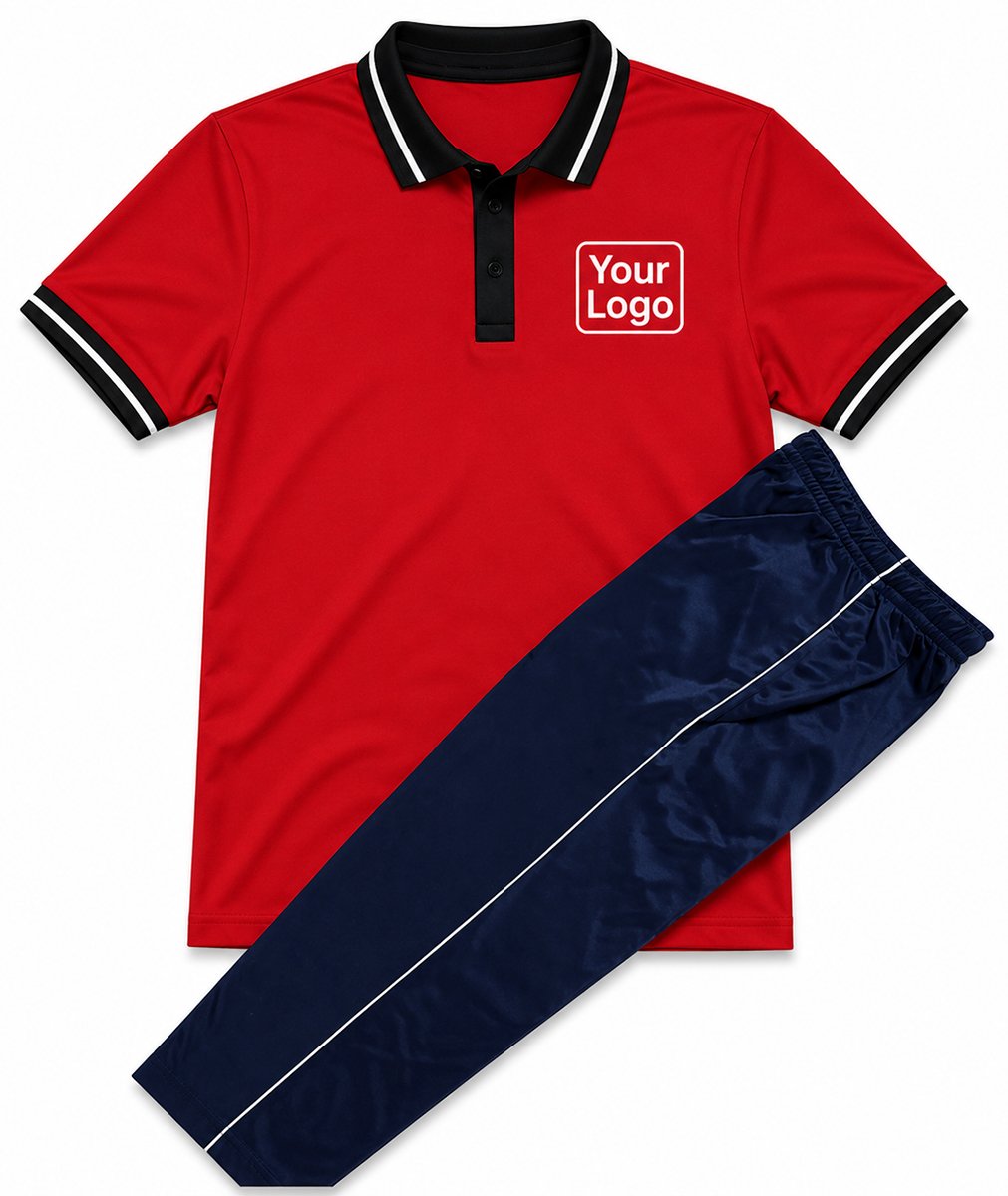 Custom Logo School Uniform Kit — Polo T-Shirt + Track Pant - Image 3