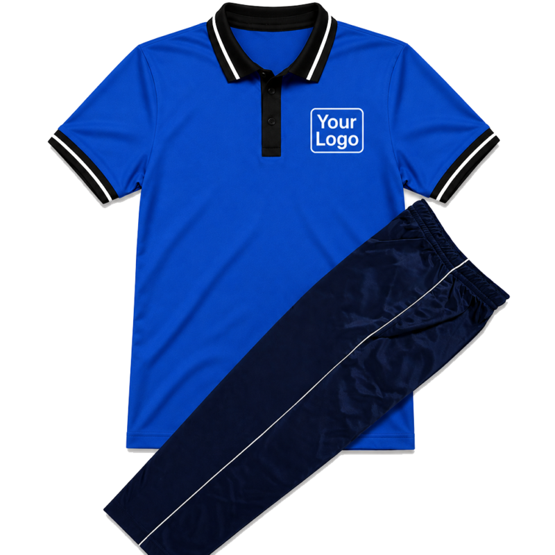 Custom Logo School Uniform Kit — Polo T-Shirt + Track Pant